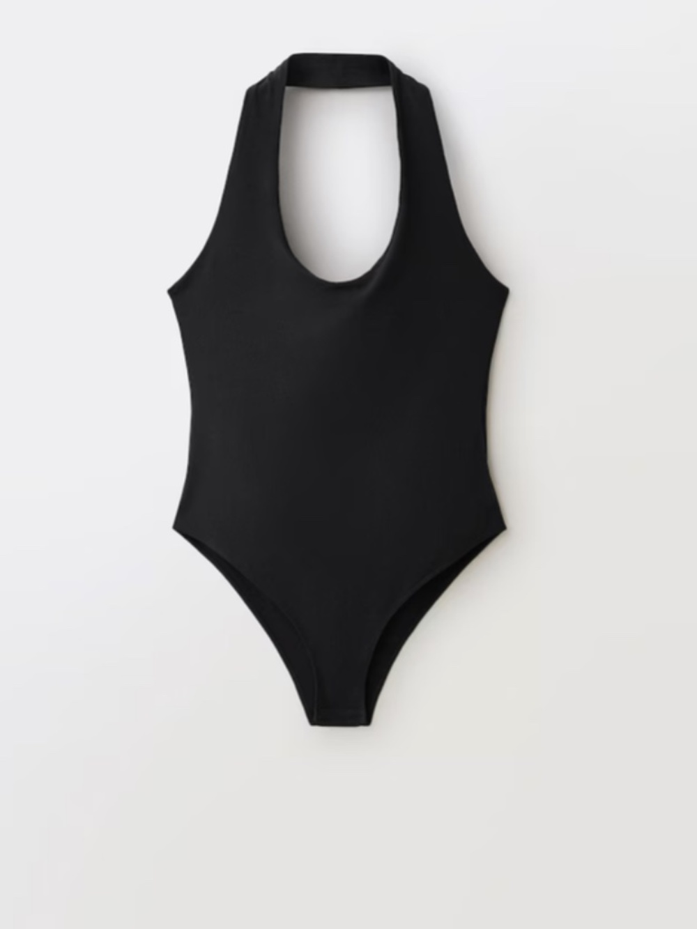 MANGO - Open-back halter bodysuit - Black